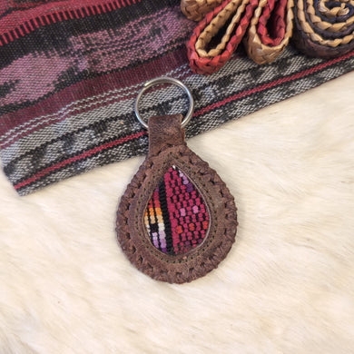 Leather Huipil Keychain 9