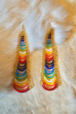 Gold Rainbow Earrings