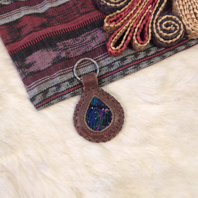 Leather Huipil Keychain 6