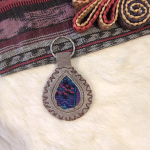 Leather Huipil Keychain 8