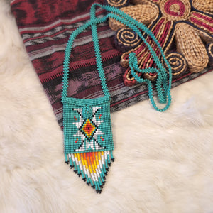Beaded Chona Pouch Necklace 2