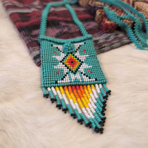 Beaded Chona Pouch Necklace 2