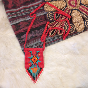 Beaded Chona Pouch Necklace 3