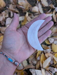 Selenite Crescent Moon