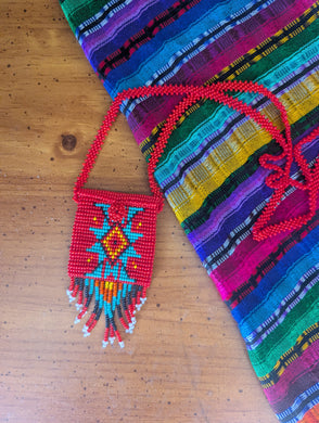 Beaded Chona Pouch Necklace 2