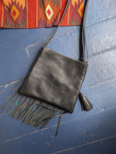 Black Fringe Huipil Purse 1
