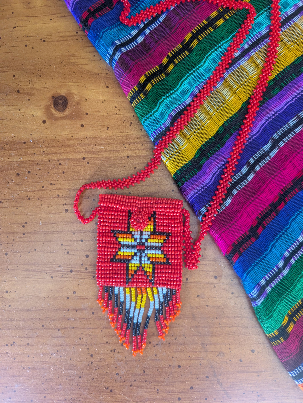 Beaded Chona Pouch Necklace 4