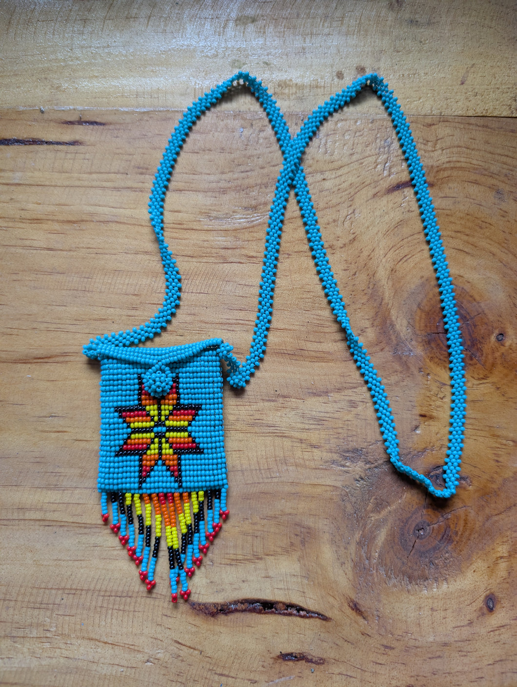Beaded Chona Pouch Necklace 4