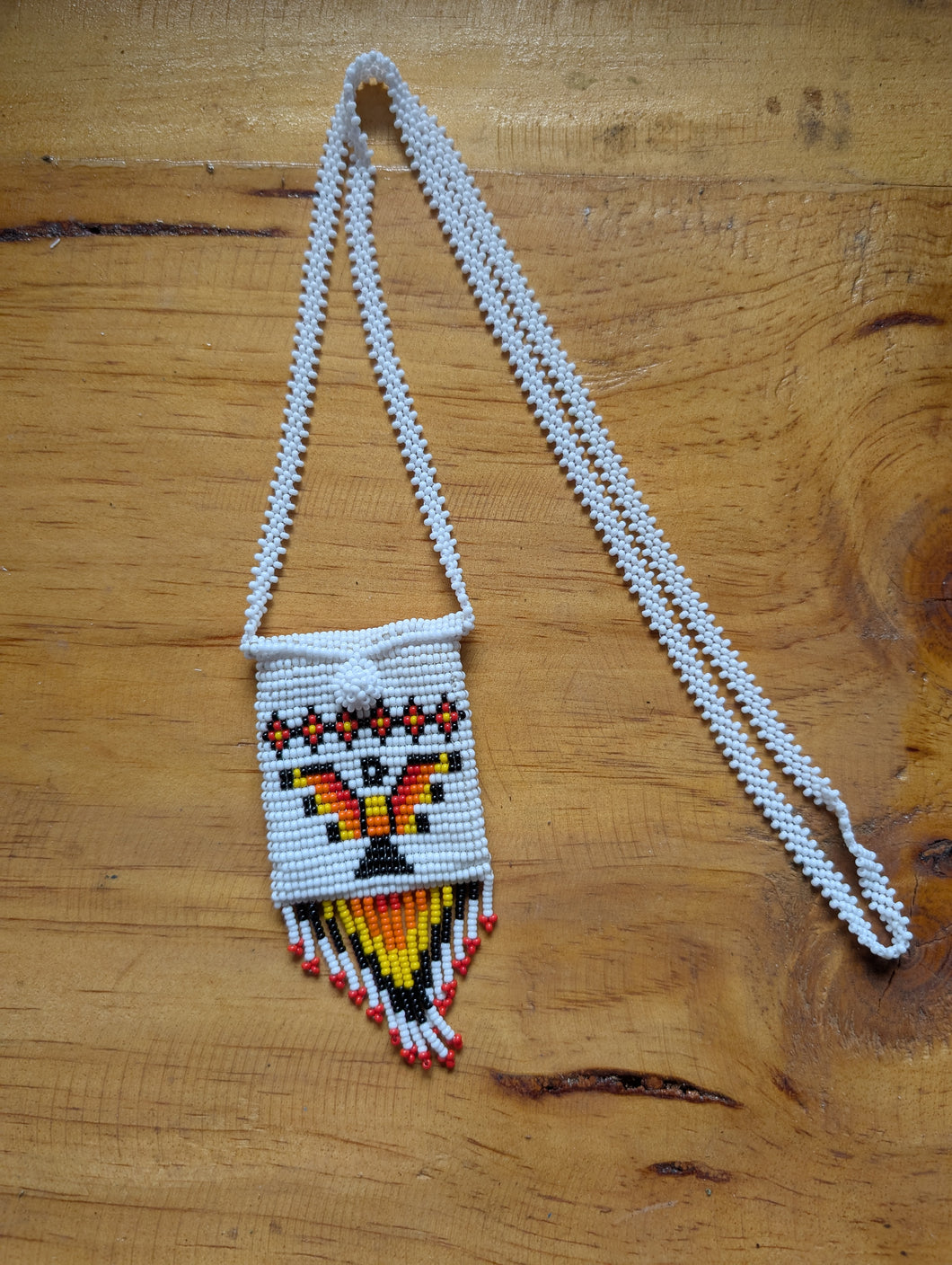 Beaded Chona Pouch Necklace 6