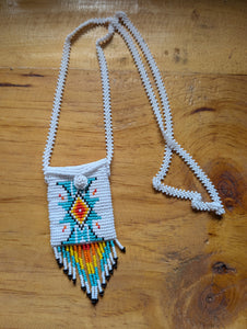 Beaded Chona Pouch Necklace 3
