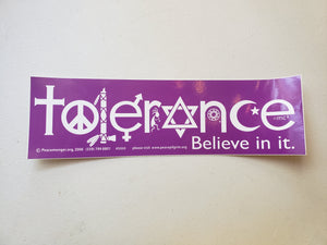 Tolerance Sticker