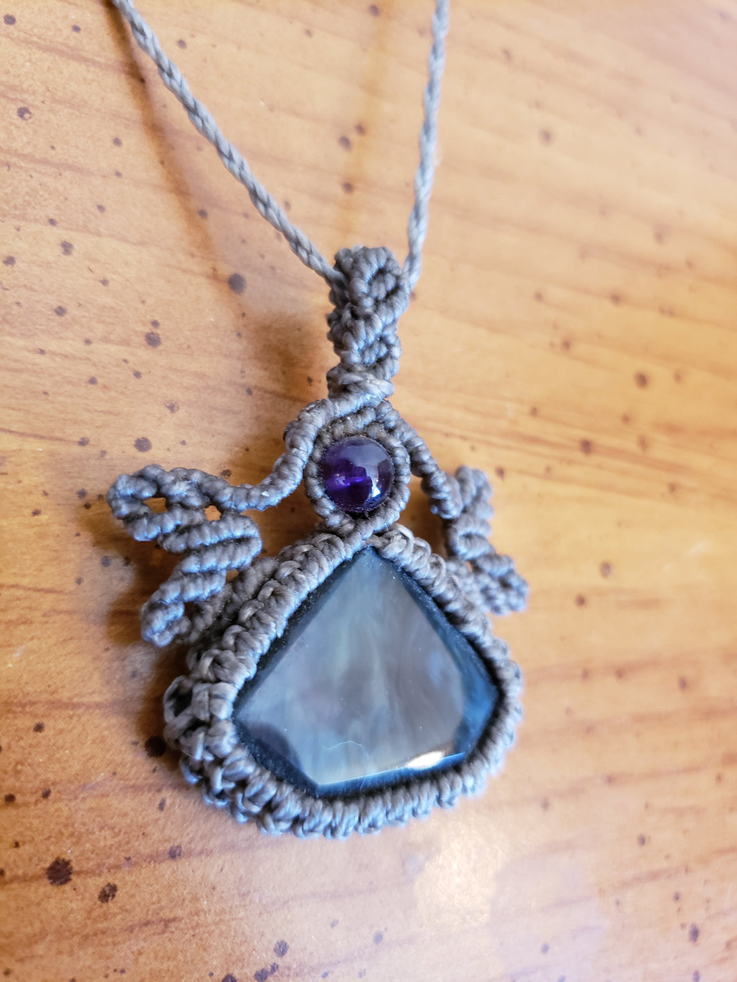 San Pedro Velvet Obsidian Necklace