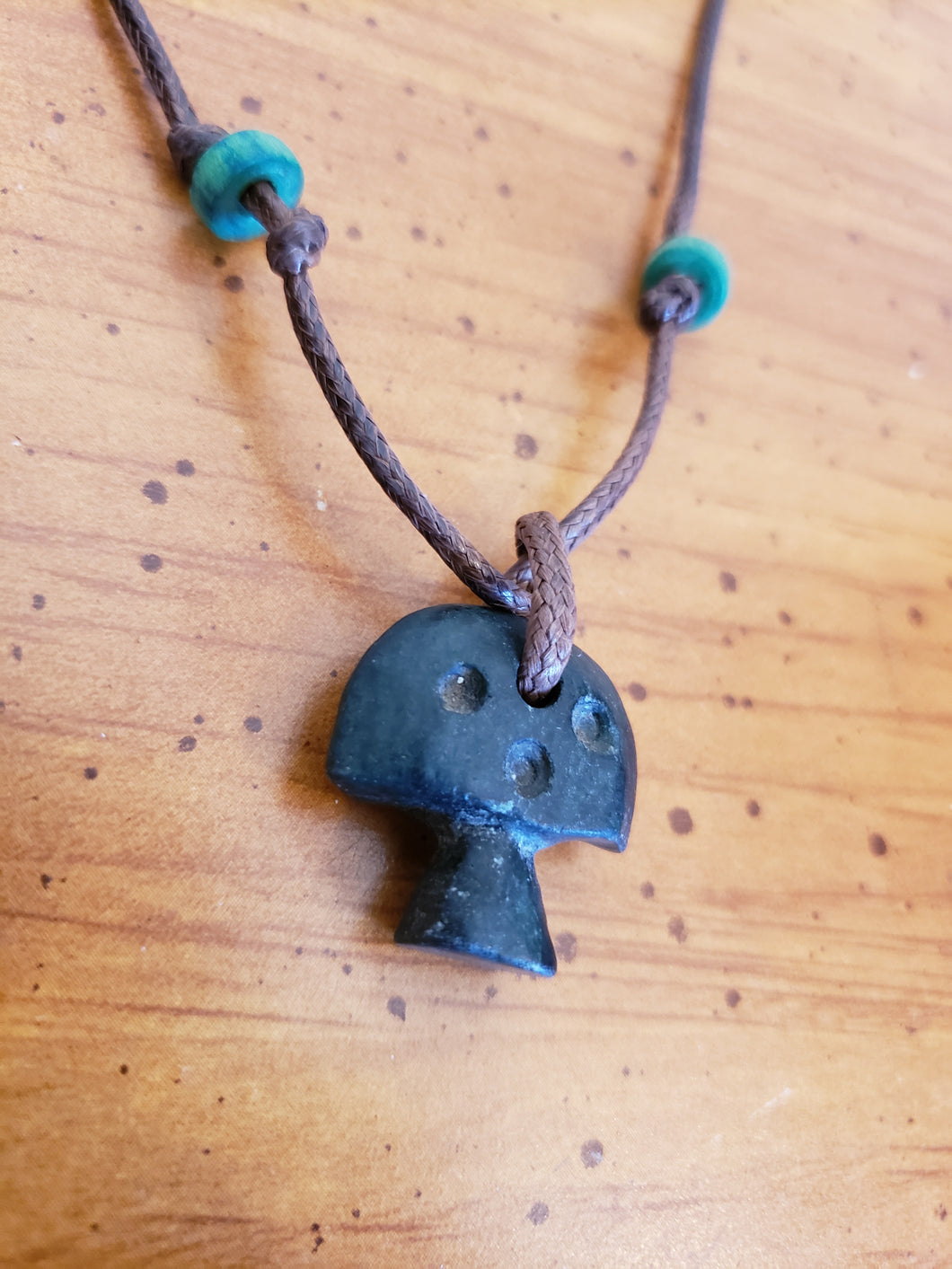 San Pedro Jade Mushroom Necklace 1