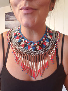 Antigua Beaded Collar Necklace 3