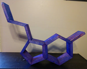 Purple Serotonin Molecule Shelf