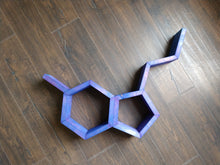 Purple Serotonin Molecule Shelf