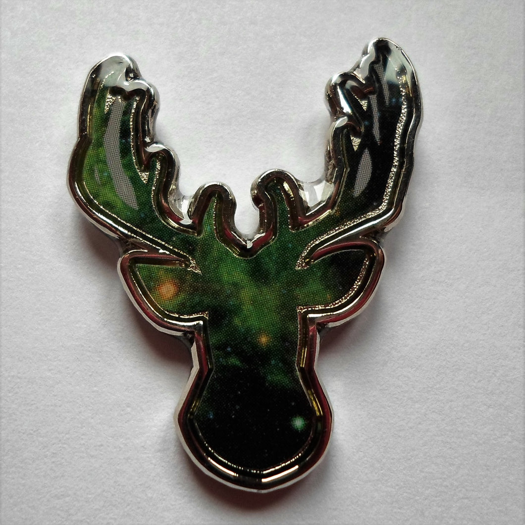 Galaxy Deer Pin